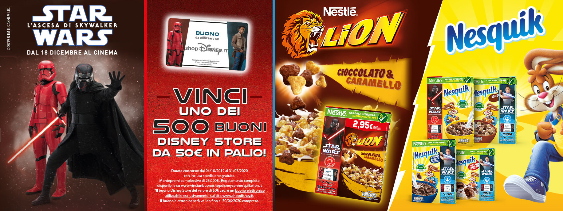 Partecipa al concorso Cereali Nesquik e Lion Nestlé