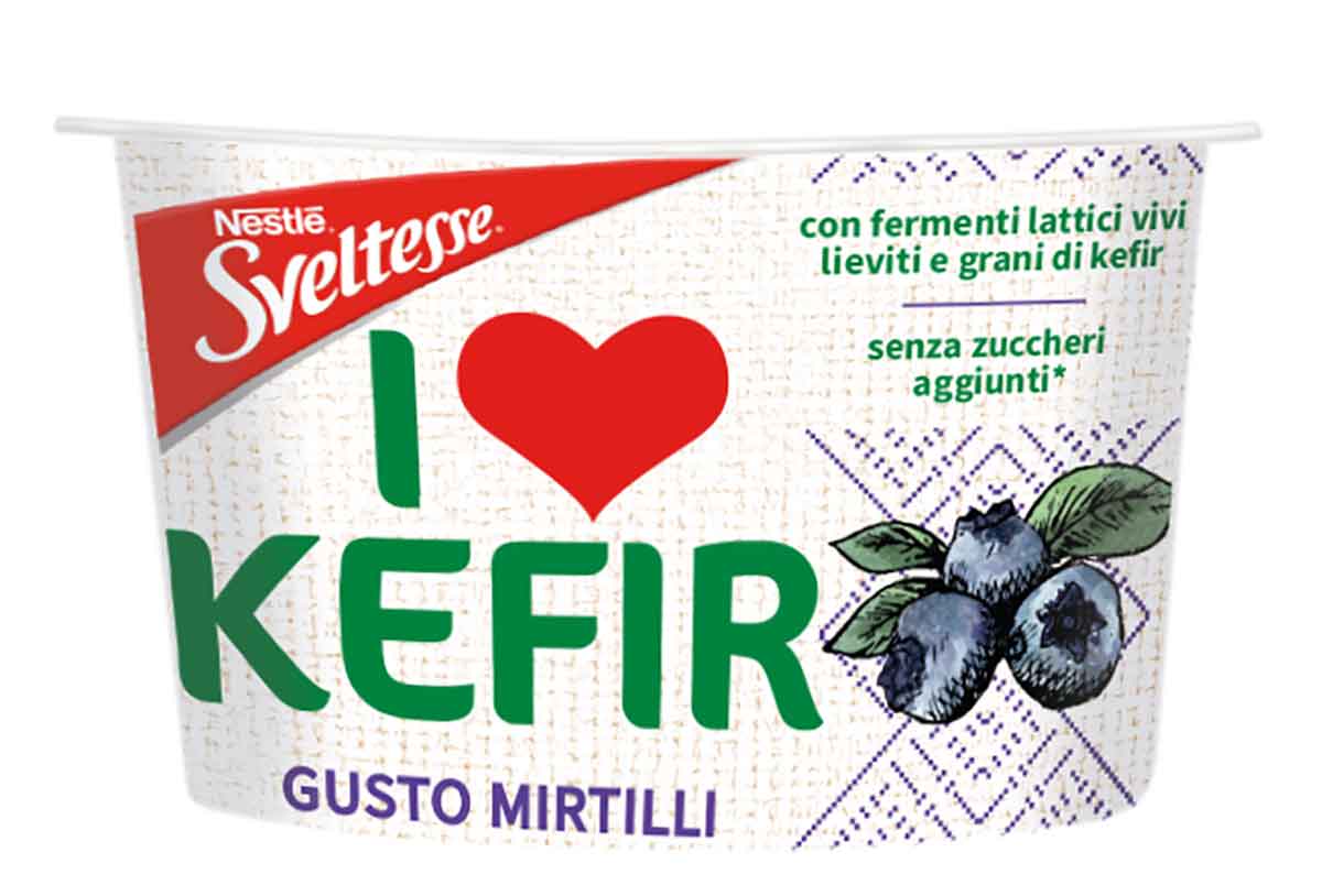 SVELTESSE I LOVE KEFIR in vasetto MIRTILLI 1x170g