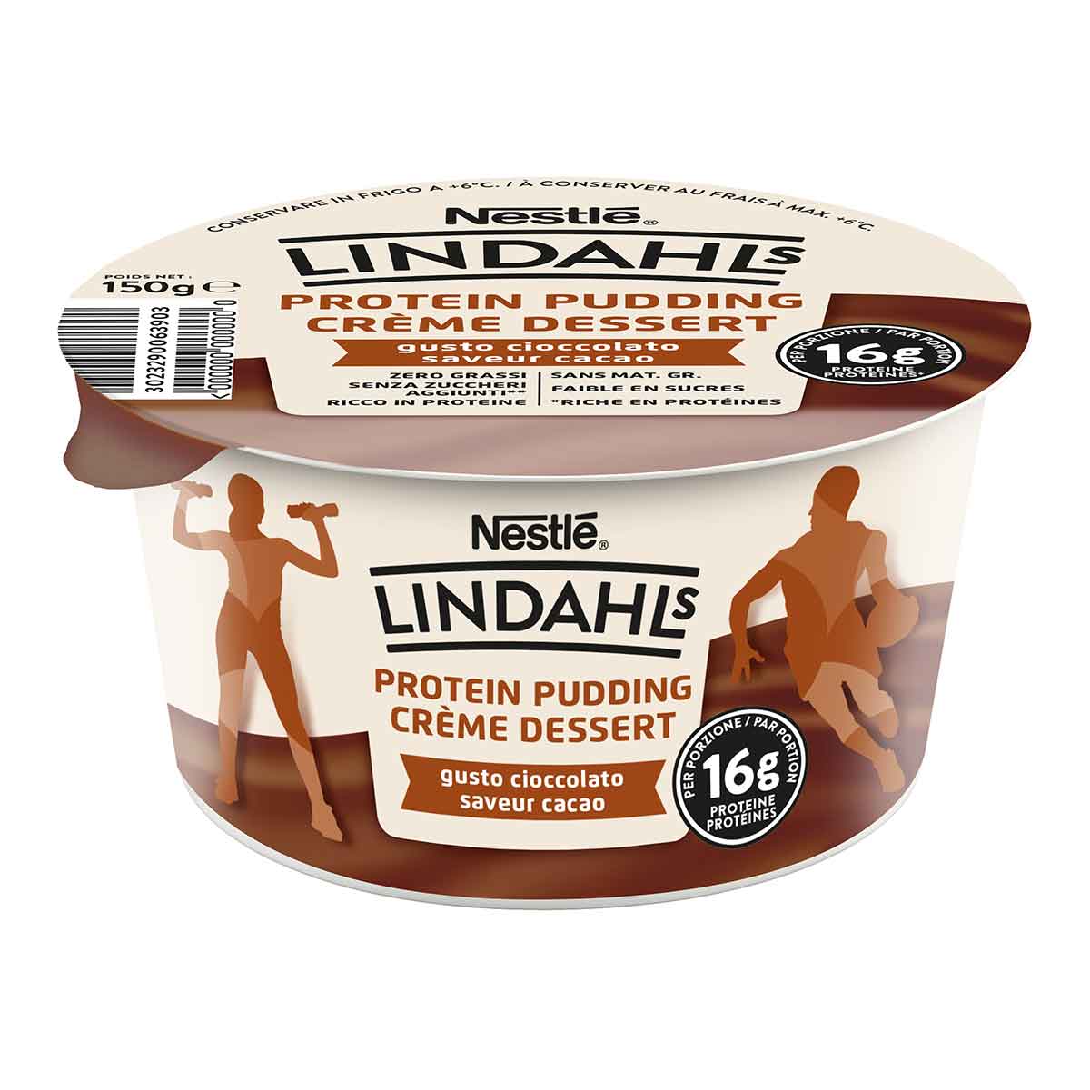 Lindahl's protein pudding gusto cioccolato 1x150g