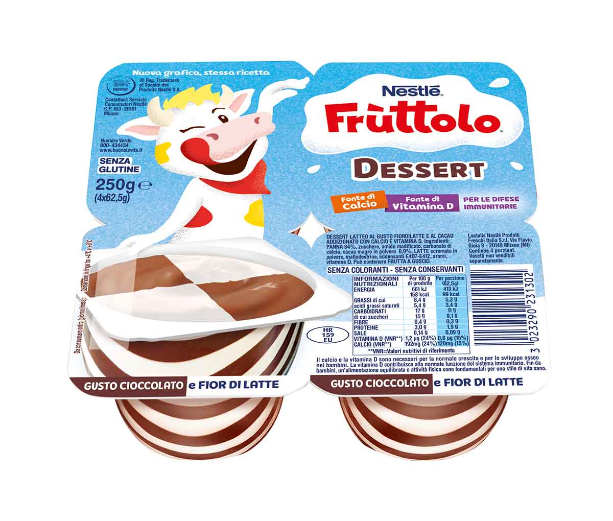 Frùttolo Dessert Cioccolato/Fiordilatte
