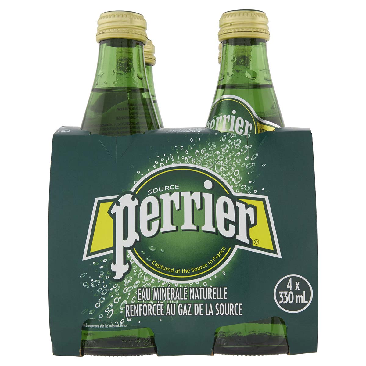 Perrier - Cluster 4 bottiglie in Vetro da 33 cl
