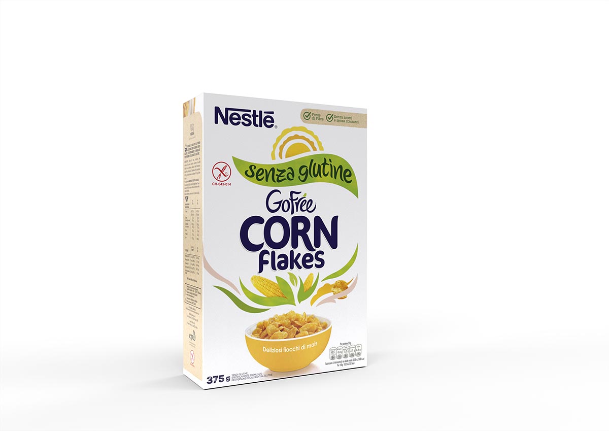 Nestlé Go Free CORN FLAKES Fiocchi di mais con vitamine e senza glutine 375g