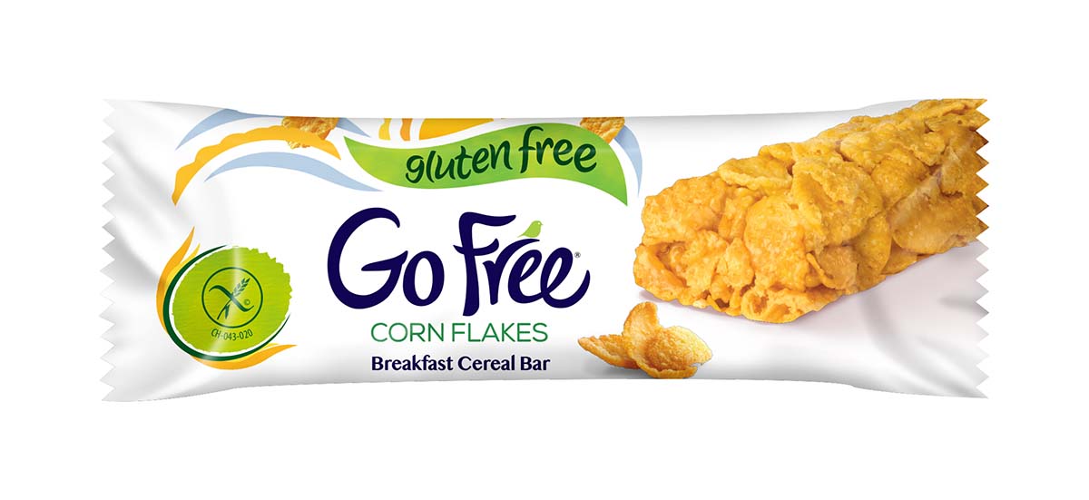 Nestlé Go Free Barretta di fiocchi di mais con vitamine, calcio e ferro senza glutine 22g