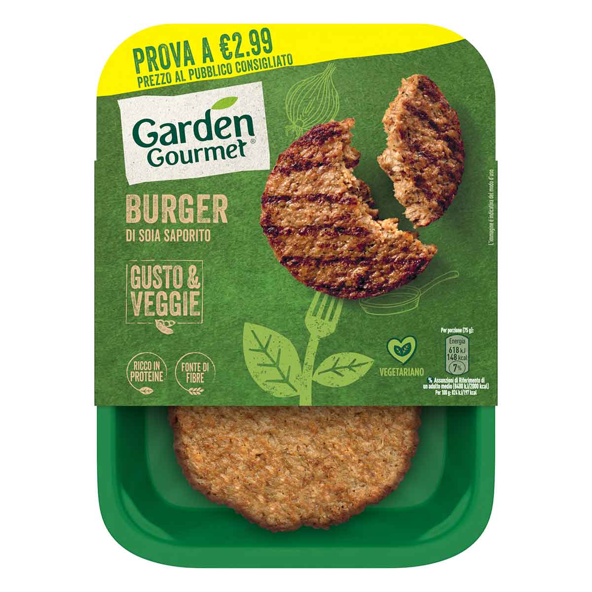 Garden Gourmet Burger di Soia Saporito