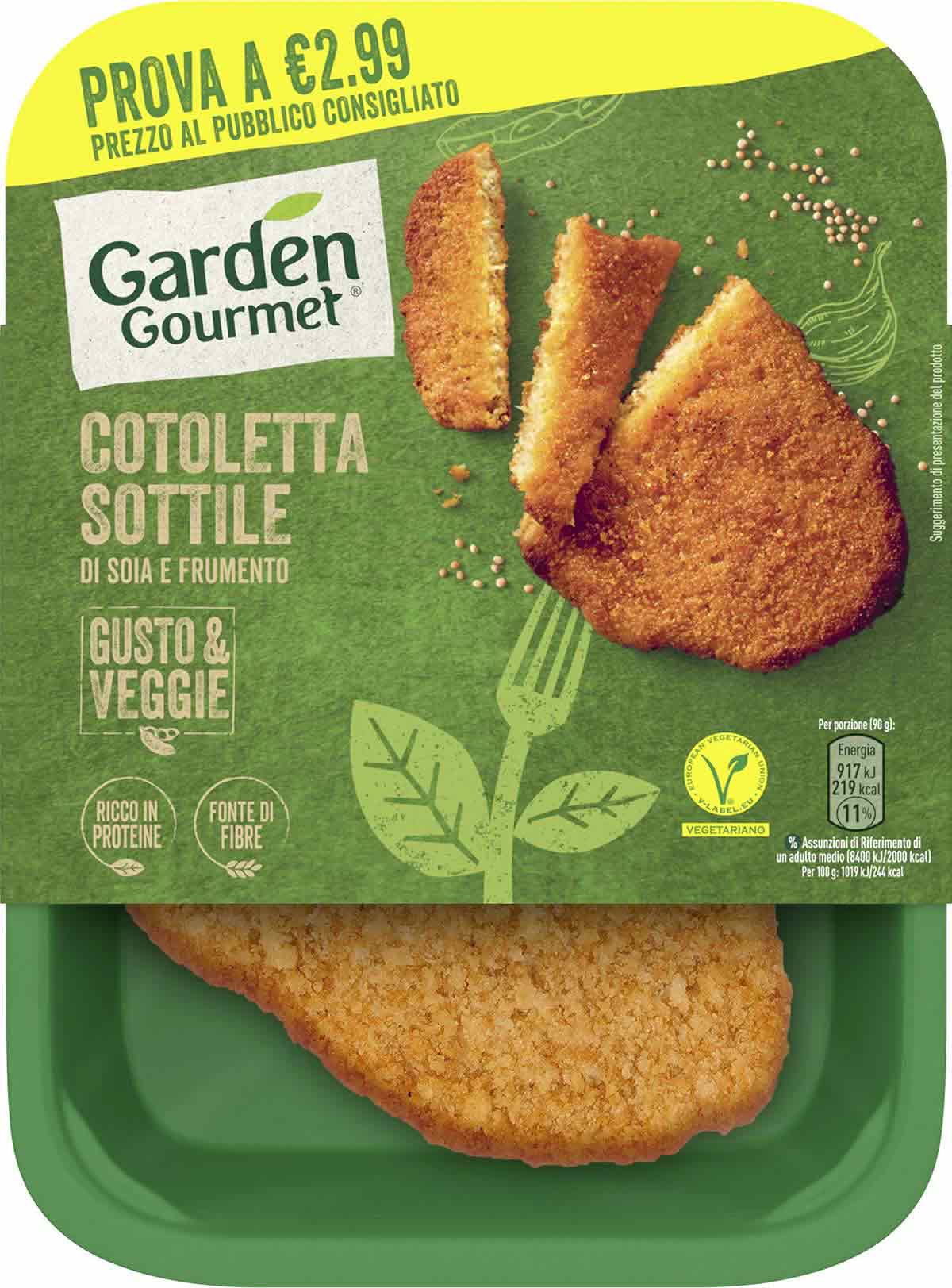 Garden Gourmet Cotoletta Sottile di Soia e Frumento