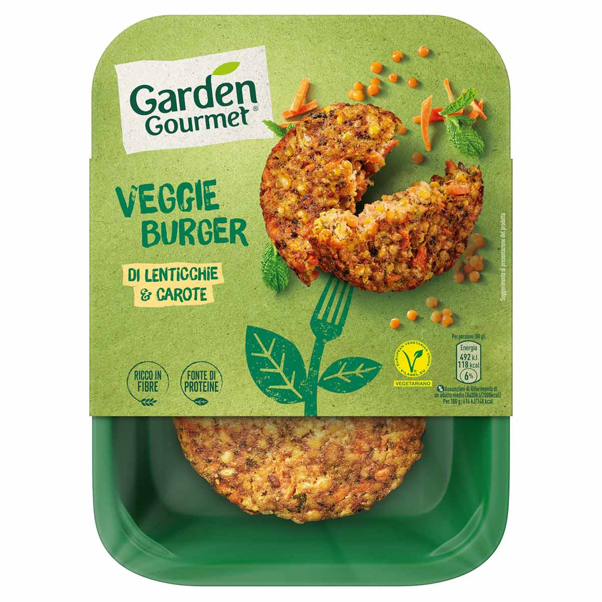 Garden Gourmet Burger di Lenticchie e Carote