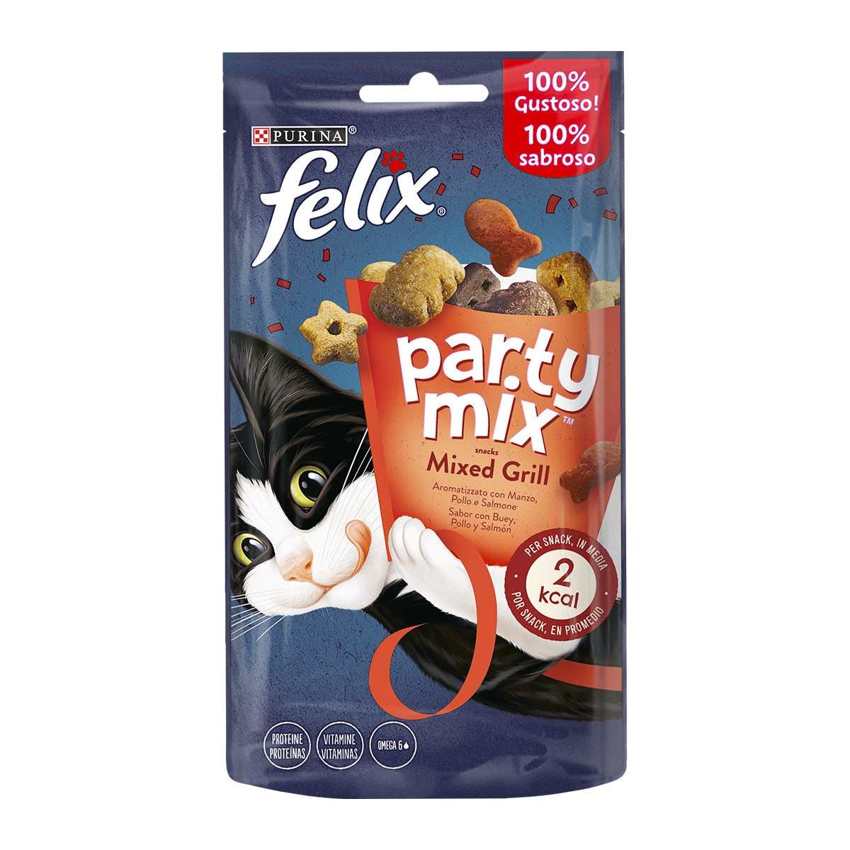 Felix Party Mix Mixed Grill - Manzo, Pollo e Salmone - NAC 2018