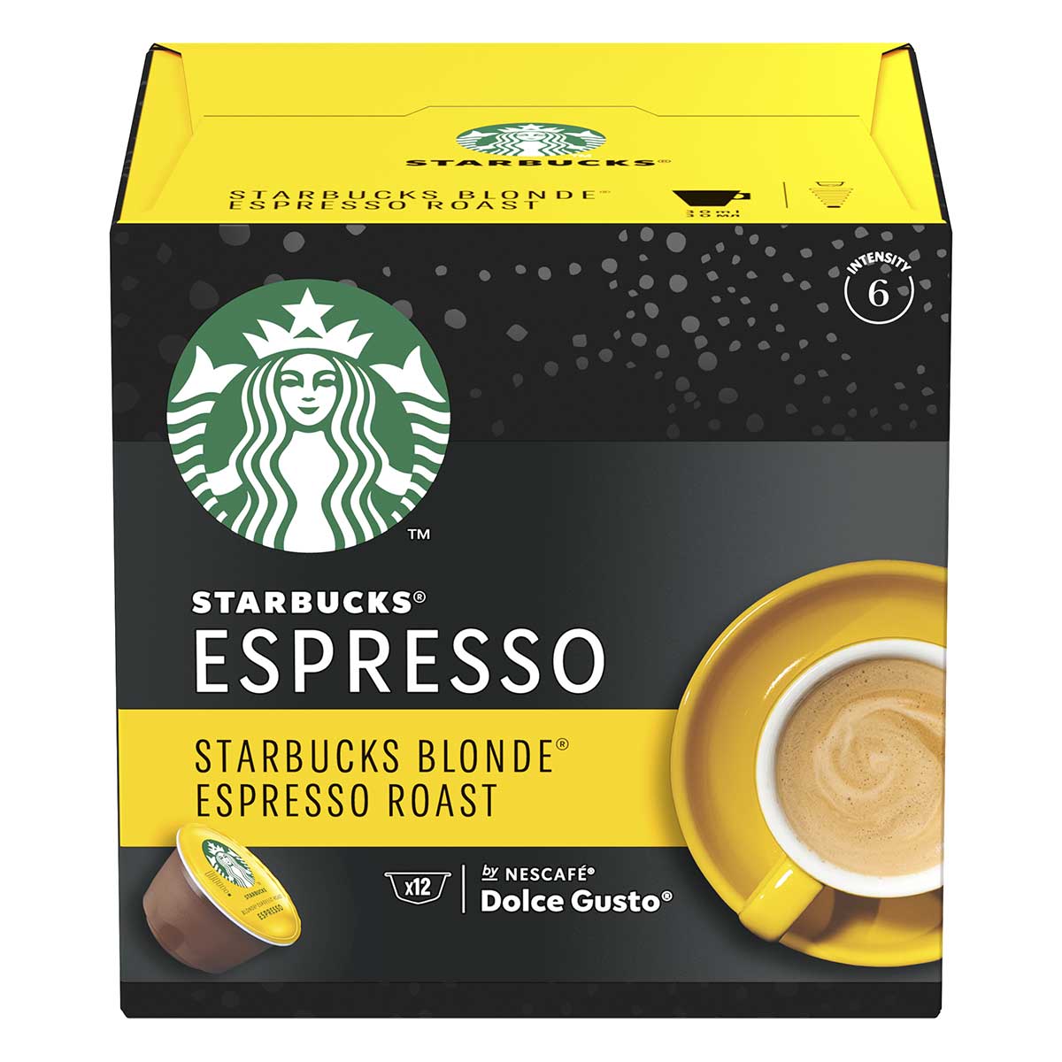 STARBUCKS® BLONDE ESPRESSO ROAST BY NESCAFÉ® DOLCE GUSTO® 12 capsule