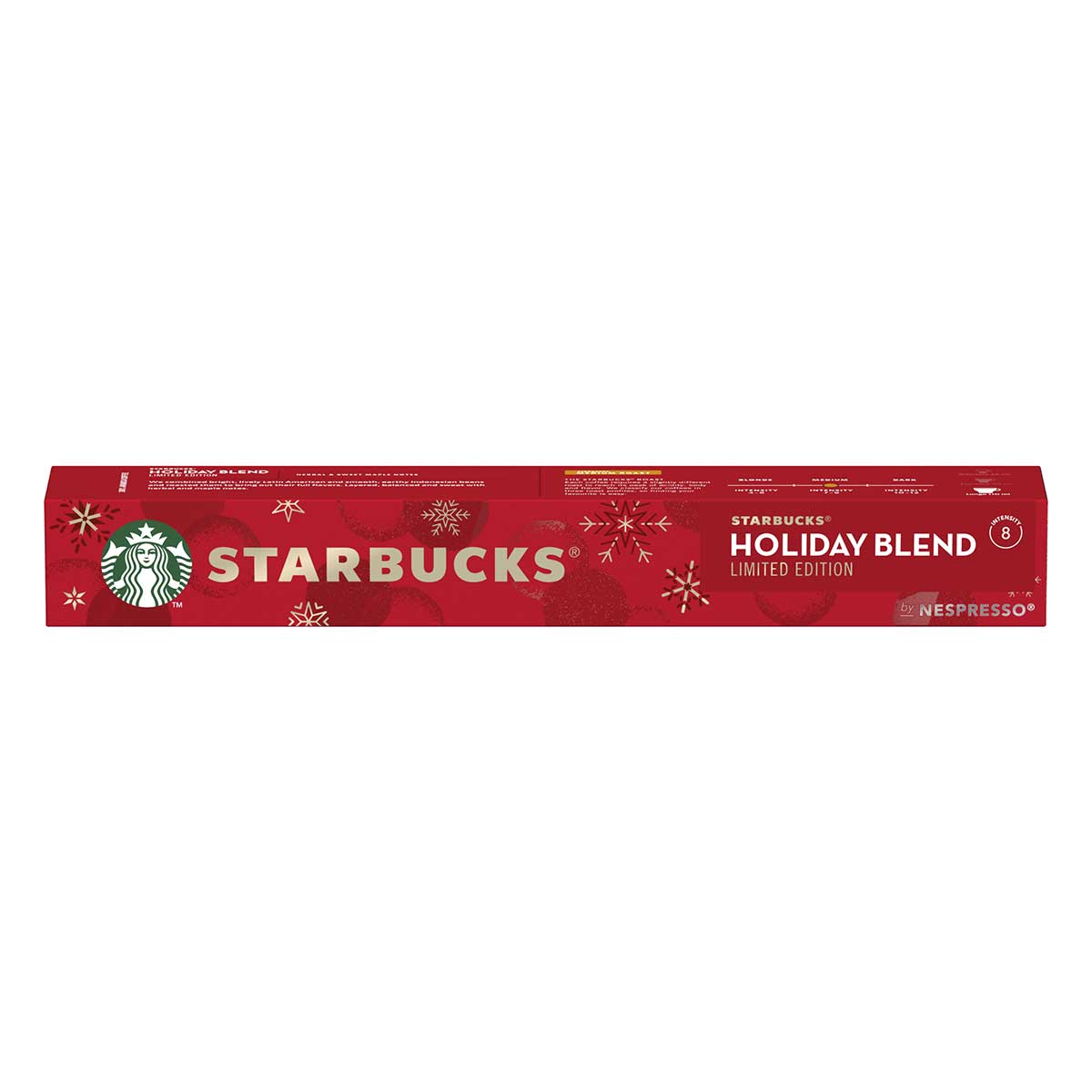 STARBUCKS® HOLIDAY BLEND BY NESPRESSO® 10 capsule