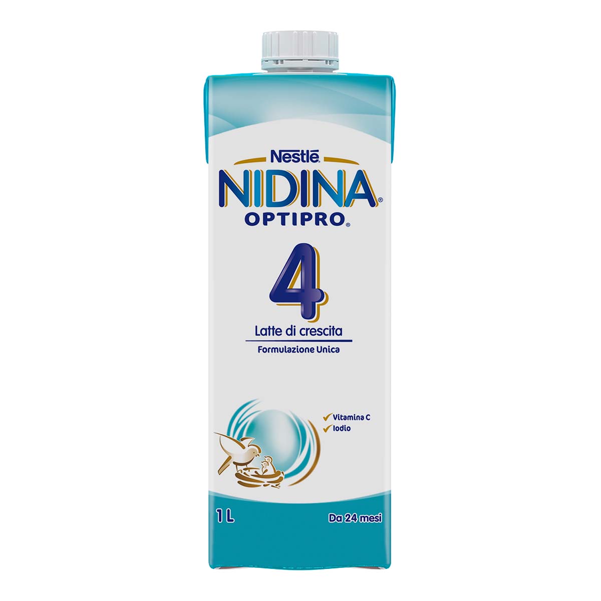Nestlé NIDINA OPTIPRO 4 1L, Latte di crescita liquido, dai 24 mesi
