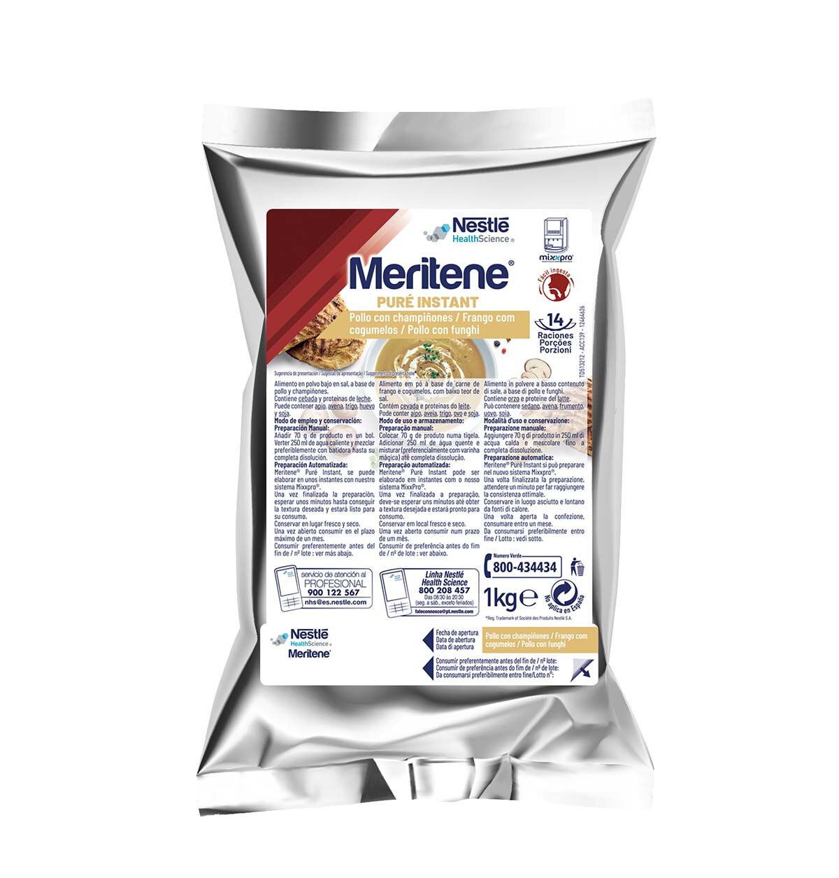 MERITENE PURE INSTANT Pollo con funghi