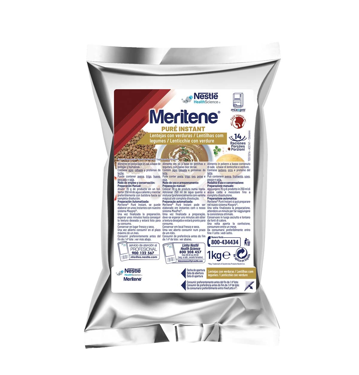 MERITENE PURE INSTANT Lenticchie con verdure