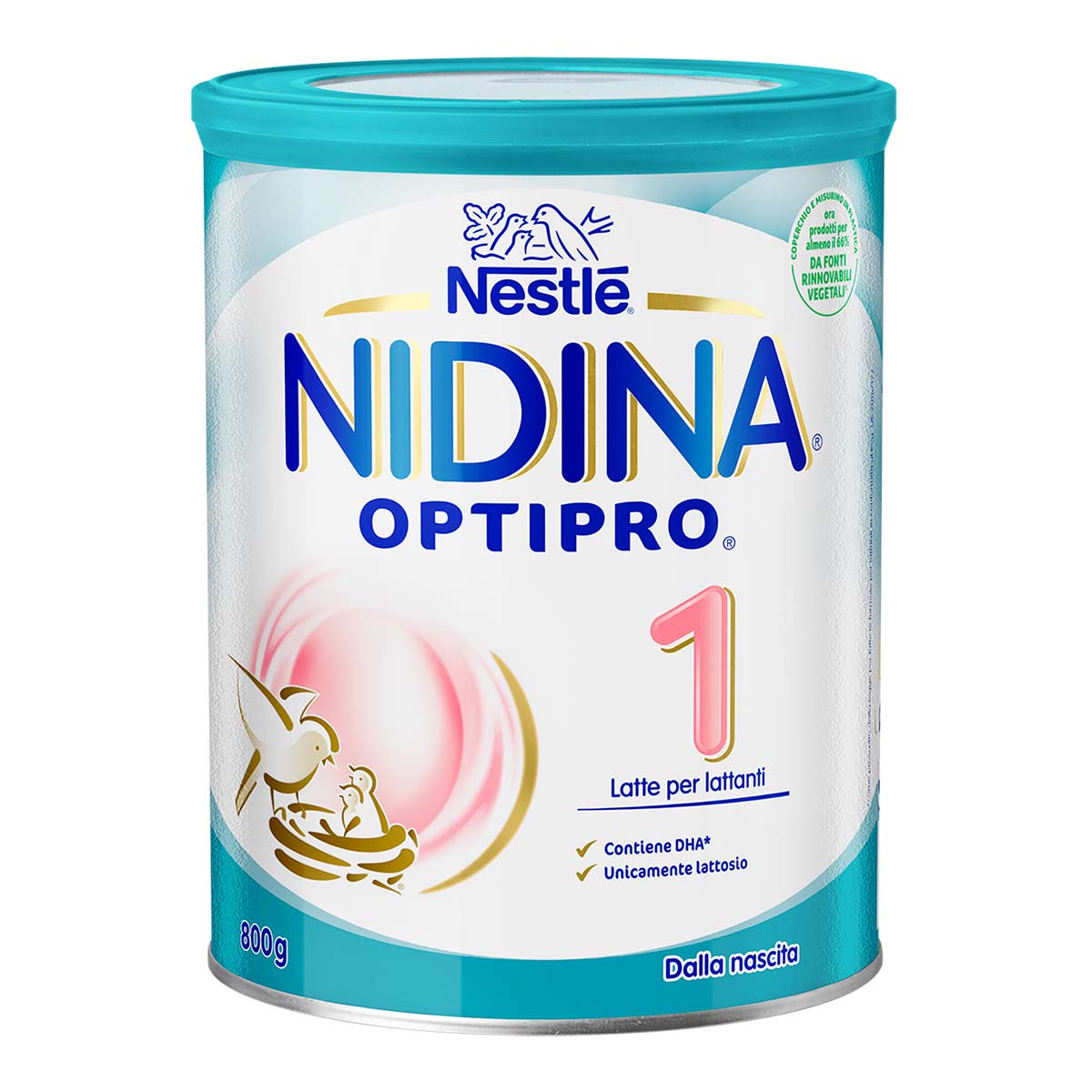 Nestlé NIDINA OPTIPRO 1 800g, Latte per lattanti in polvere, dalla nascita al 6° mese