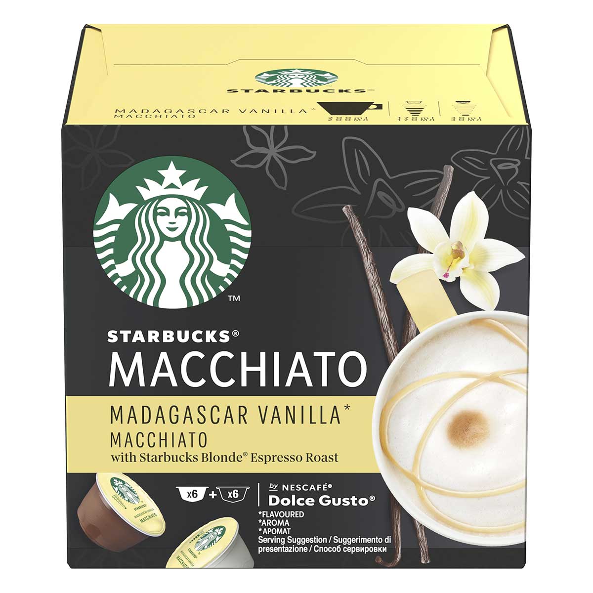STARBUCKS® MADAGASCAR VANILLA MACCHIATO BY NESCAFÉ® DOLCE GUSTO® 12 capsule
