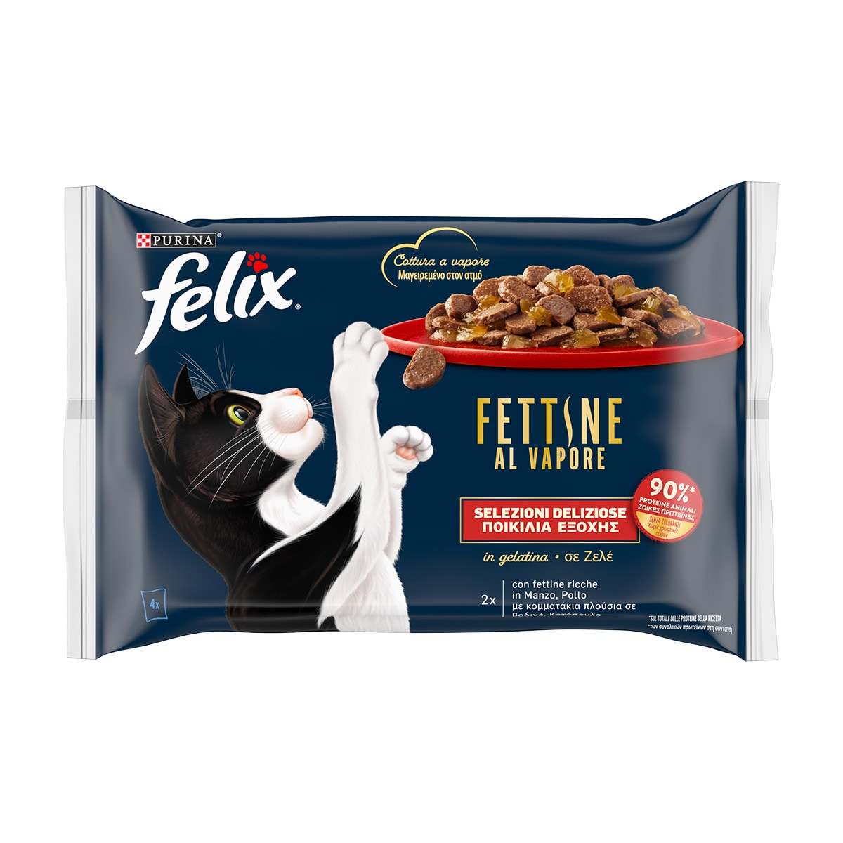 Felix Fettine al Vapore Manzo Pollo 4x80g