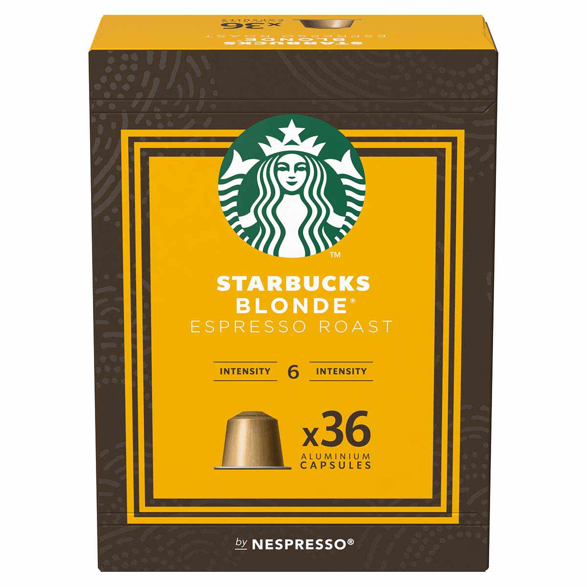 STARBUCKS® BLONDE ESPRESSO ROAST BY NESPRESSO® 36 capsule