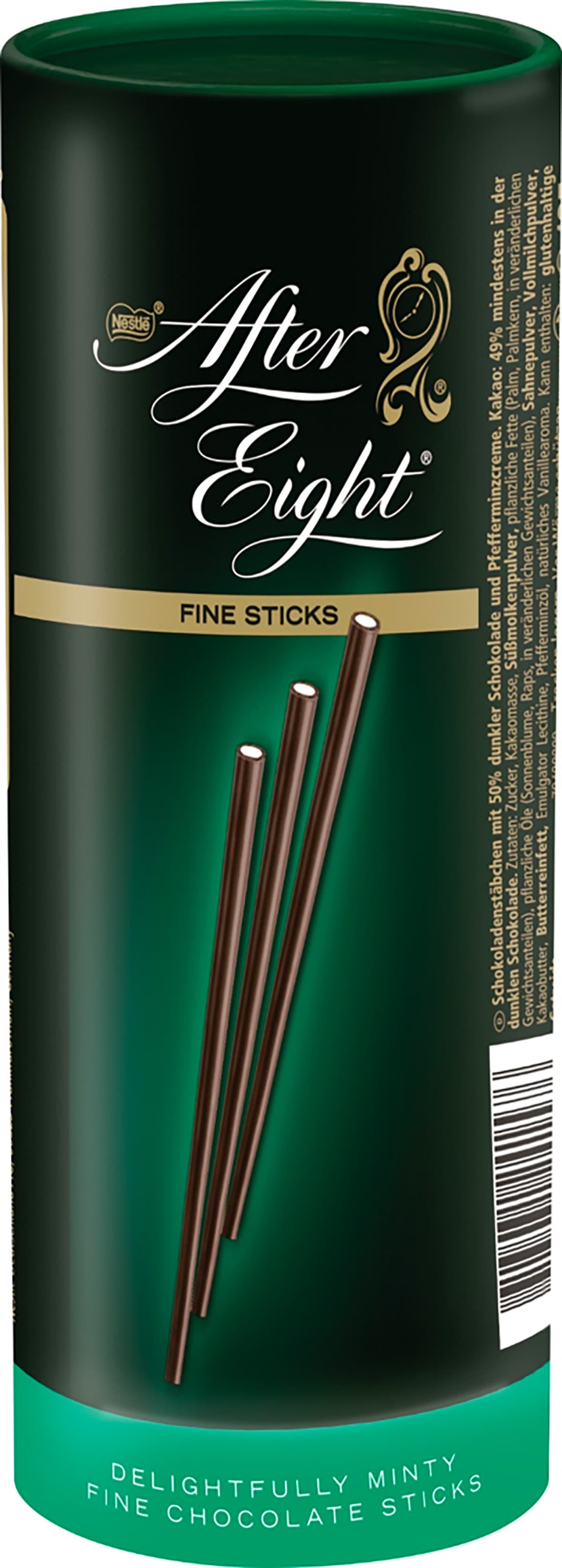 After Eight Stick di cioccolato fondente e crema alla menta 125g