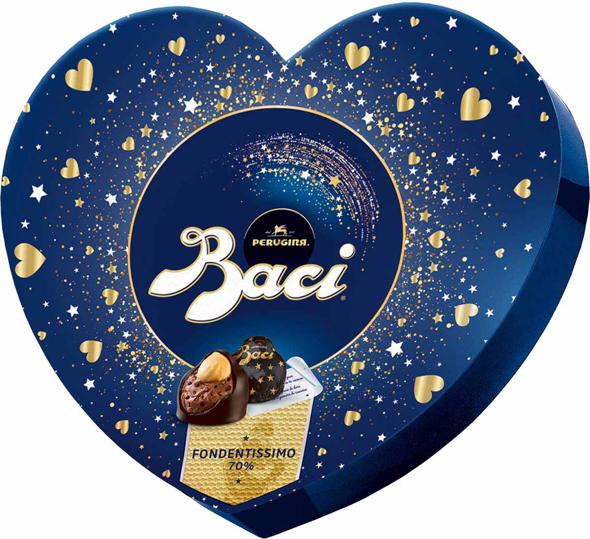 Baci Perugina Fondentissimo 70% Scatola Cuore 100g