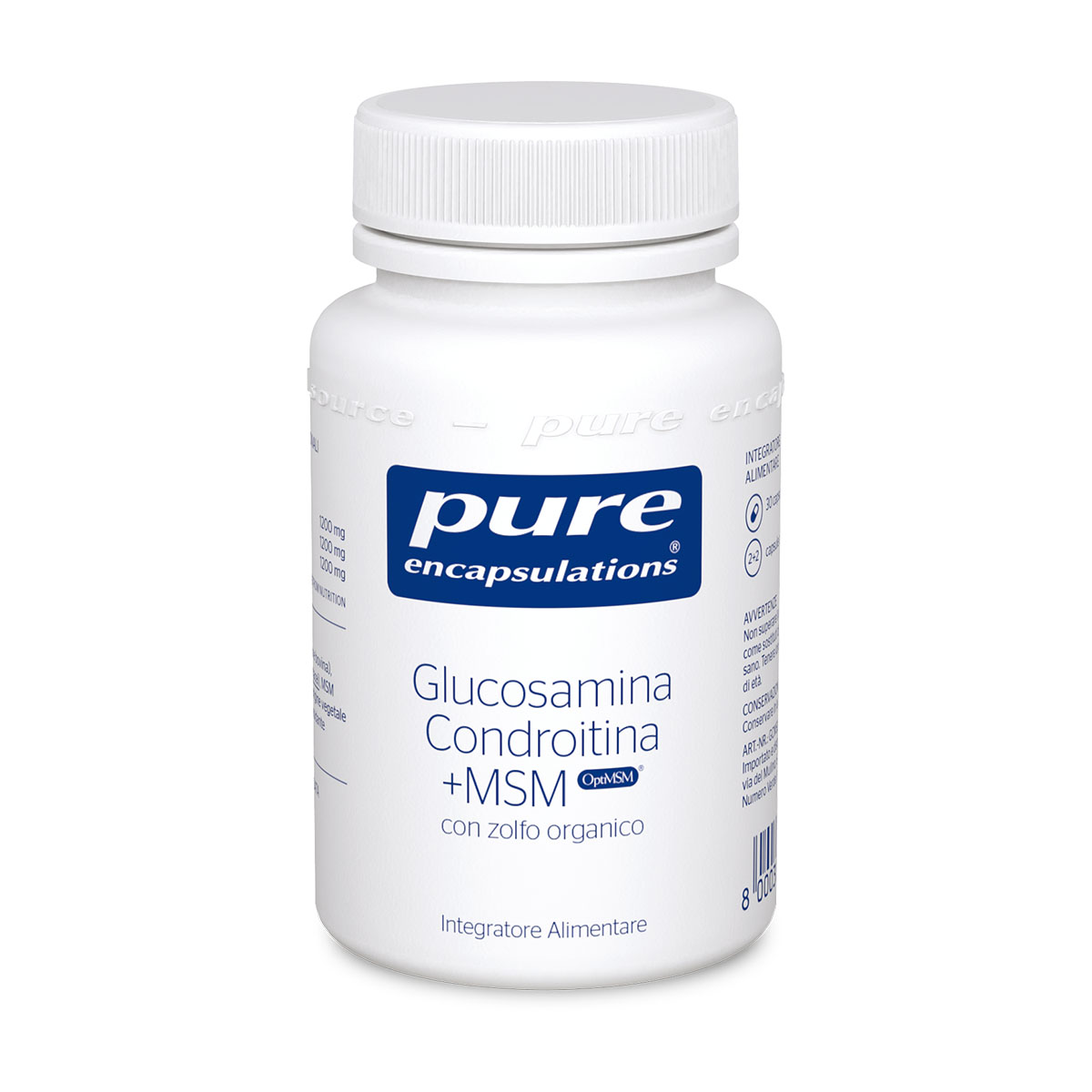 PURE ENCAPSULATIONS - GLUCOSAMINA, CONDROITINA + MSM