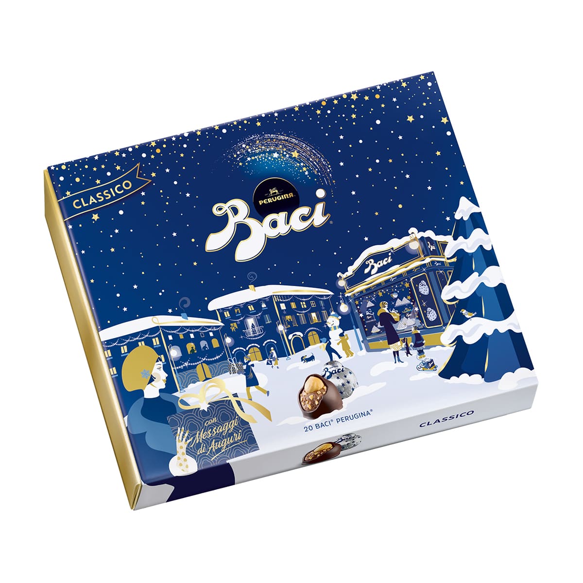 Baci Perugina Classico Scatola Natale Maiolica 250g