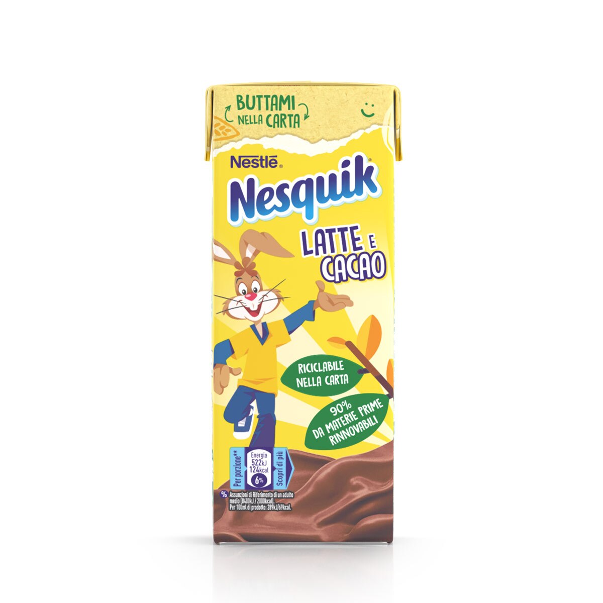 Nesquik Pronto da Bere - Confezione riciclabile nella carta