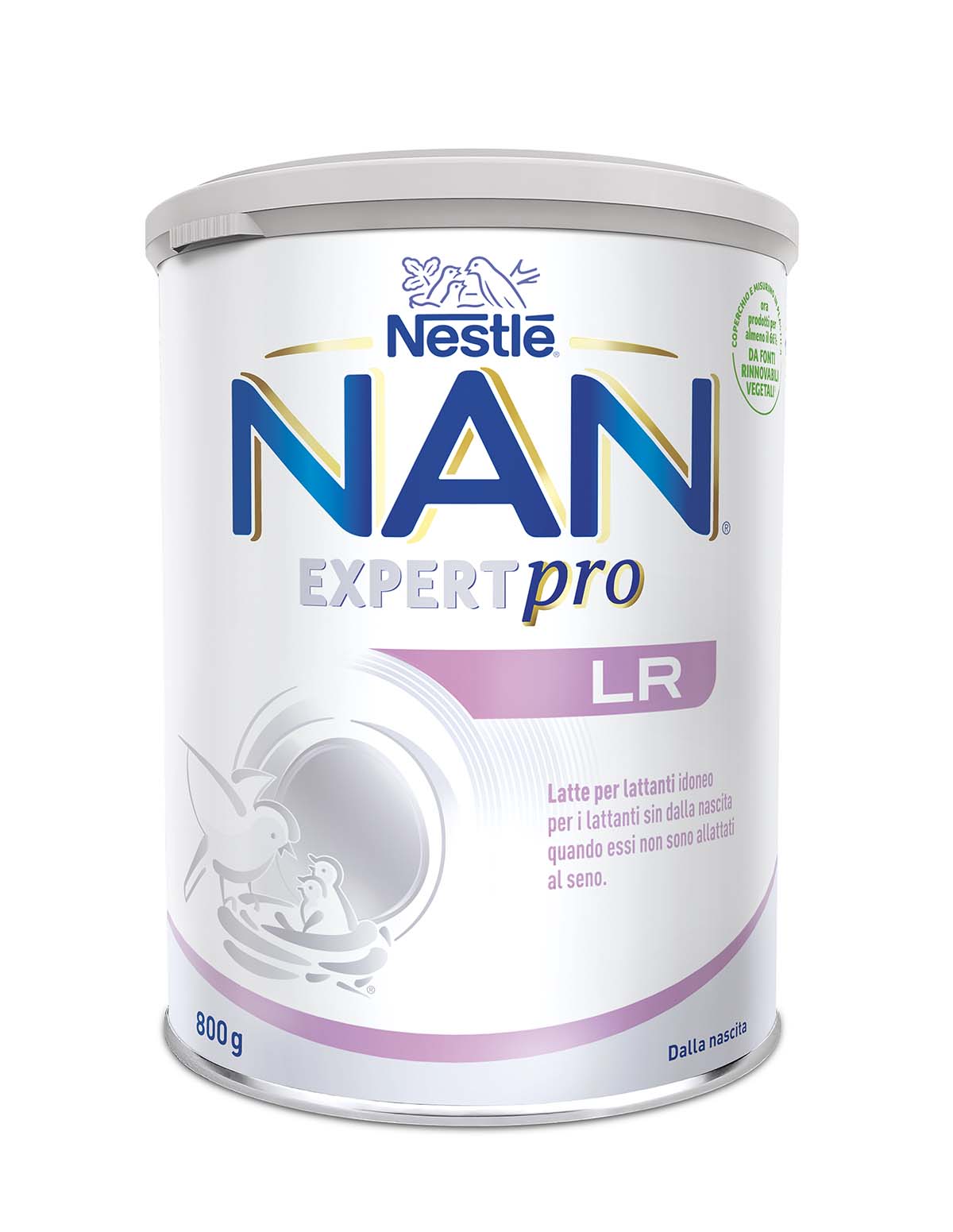 Nestlé NAN LR 800g. Latte per lattanti in polvere, dalla nascita al 6°mese