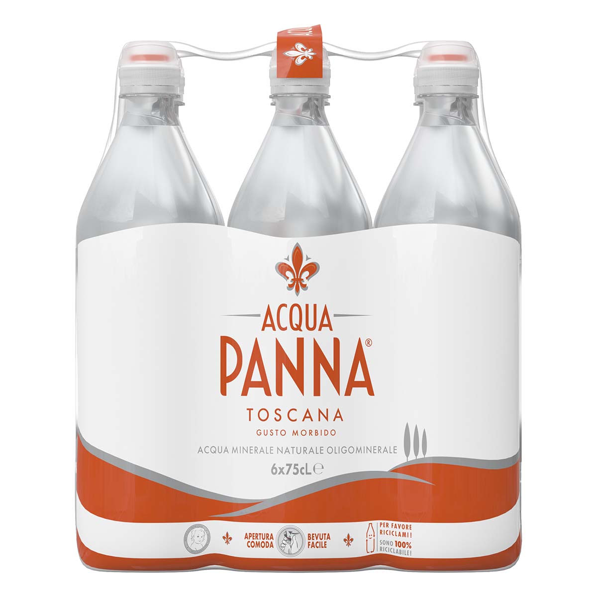 Acqua Panna - Fardello 6 bottiglie in PET da 75 cl