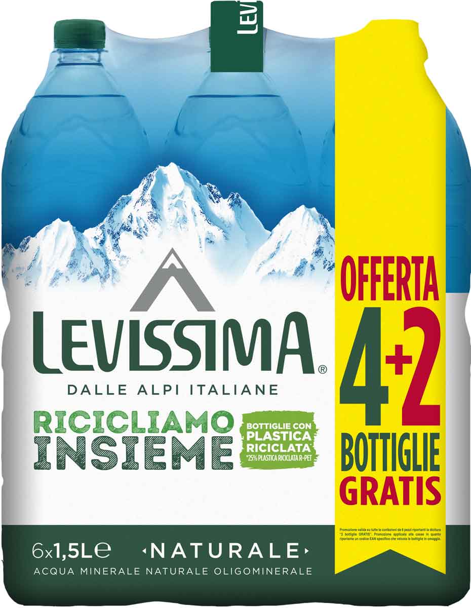 Levissima Acqua Minerale Naturale 1.5 l 4+2 - Fardello