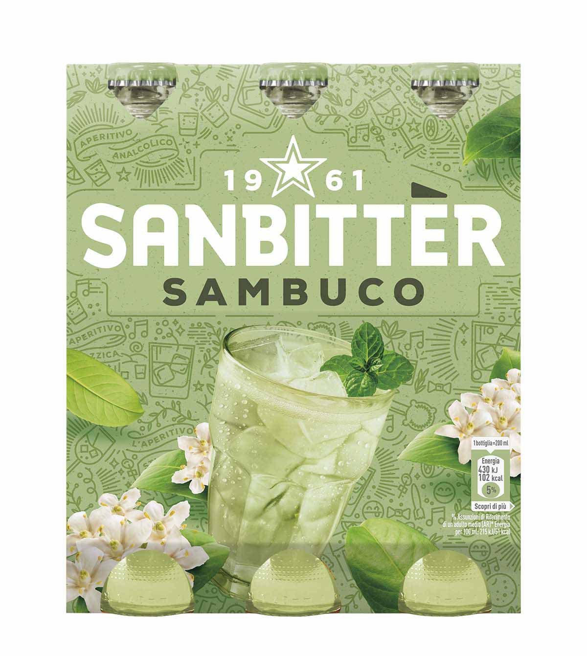 Sanbittèr Sambuco x3