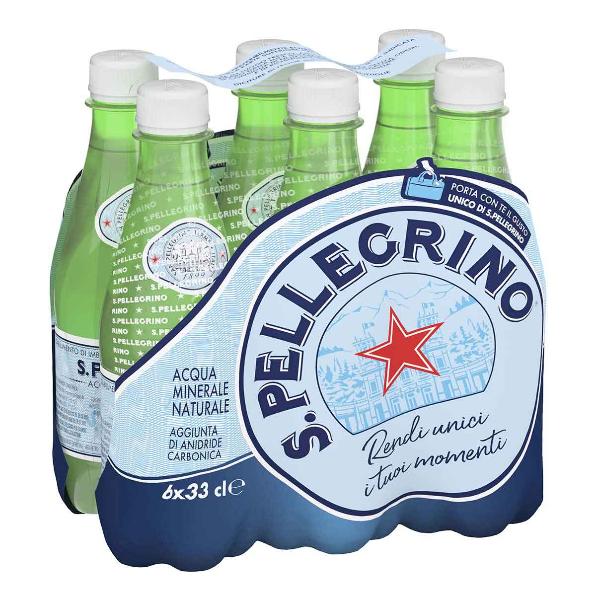 S. Pellegrino - Fardello 6 bottiglie in PET da 33 cl