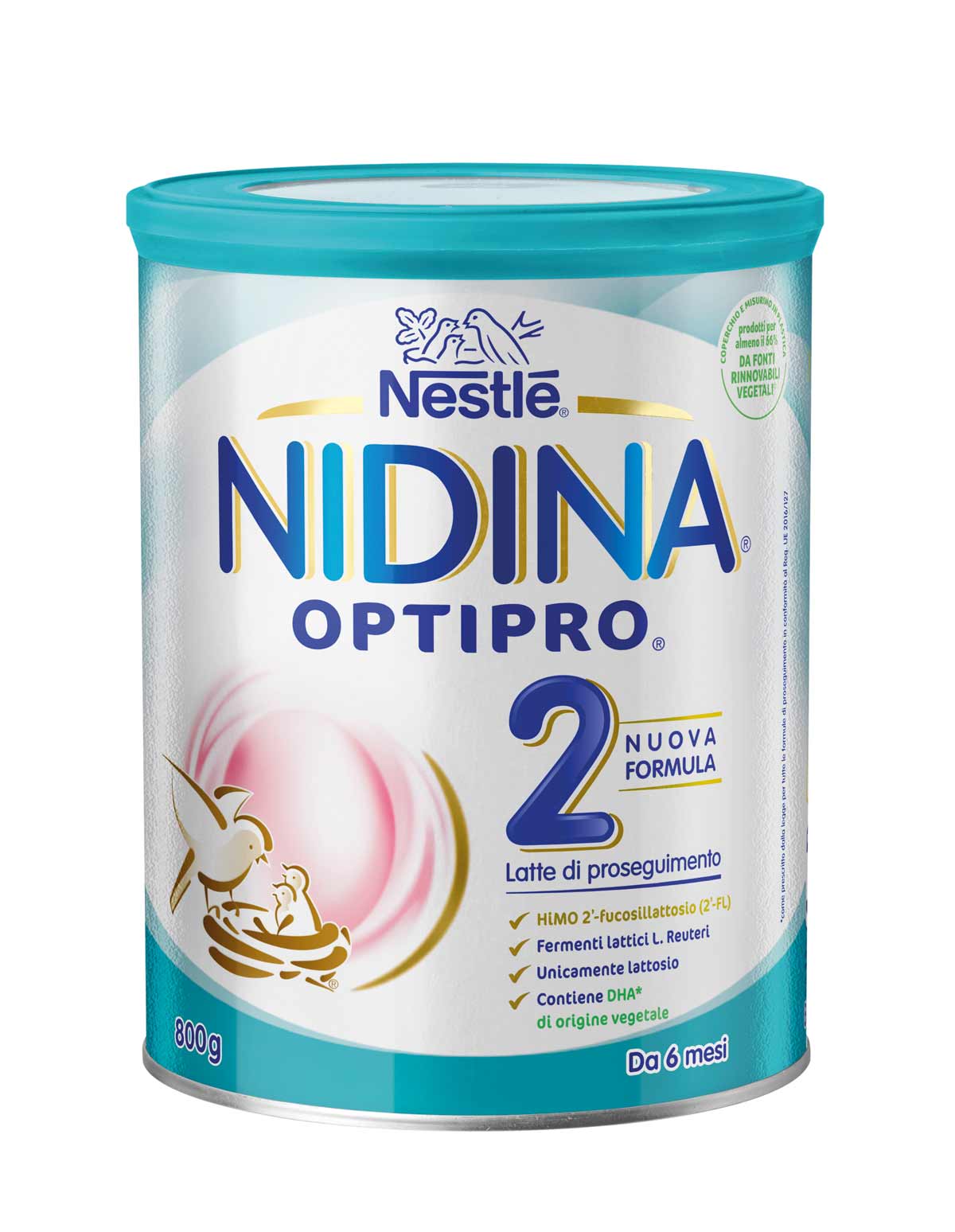 Nestlé NIDINA OPTIPRO 2 800g, Latte di proseguimento in polvere, dal 6° mese compiuto al 12°