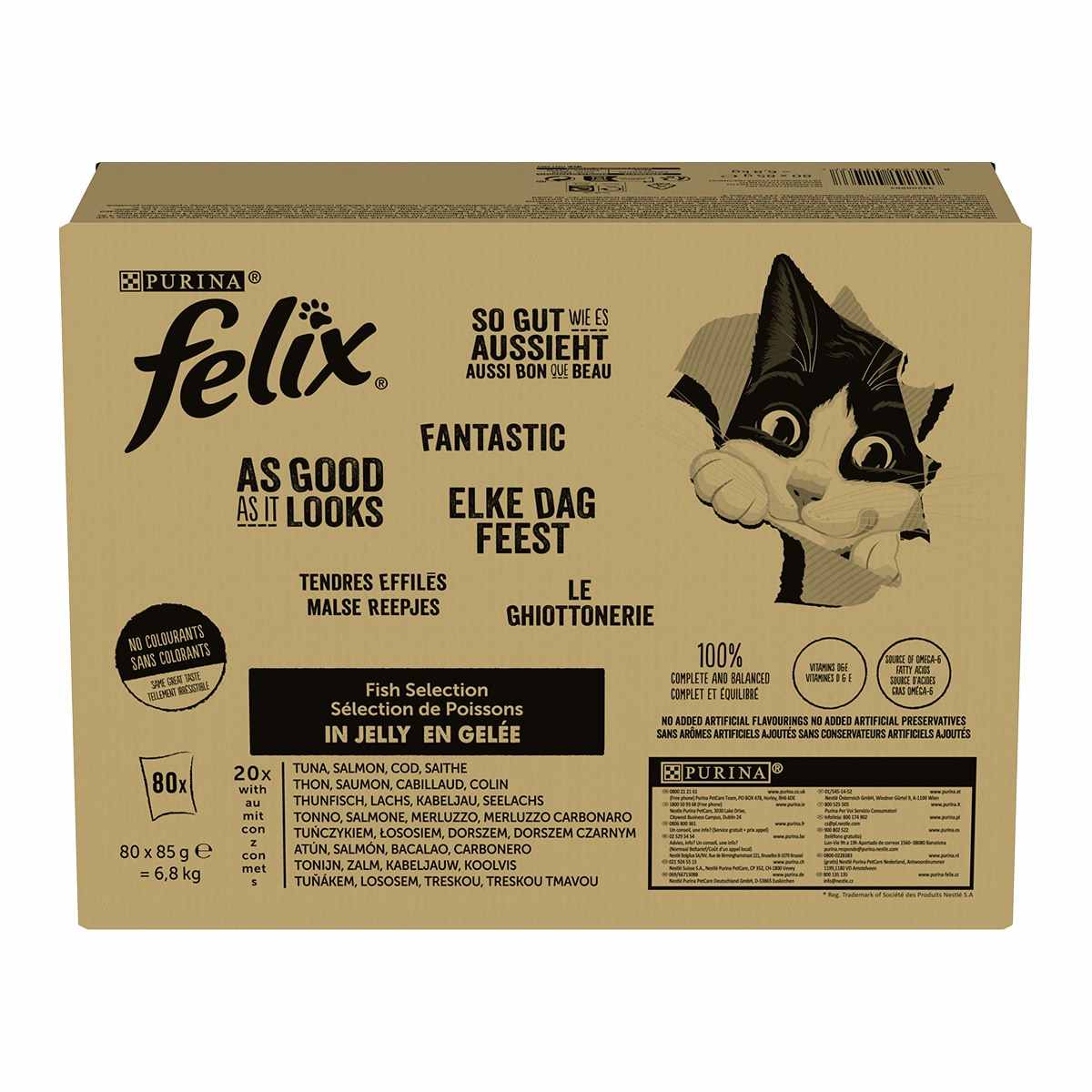 Felix Le Ghiottonerie (Tonno, Salmone, Merluzzo, Merluzzo nero)