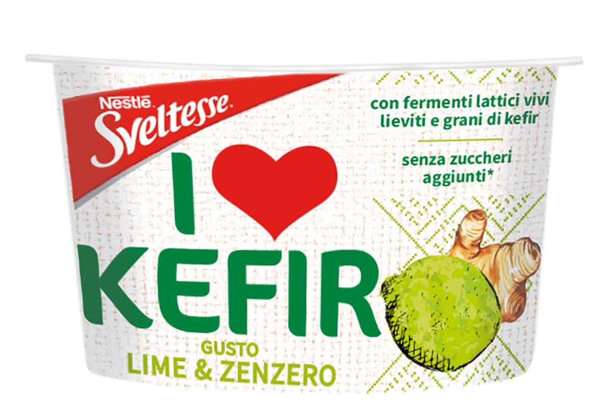 SVELTESSE I LOVE KEFIR in vasetto LIME E ZENZERO 1x170g