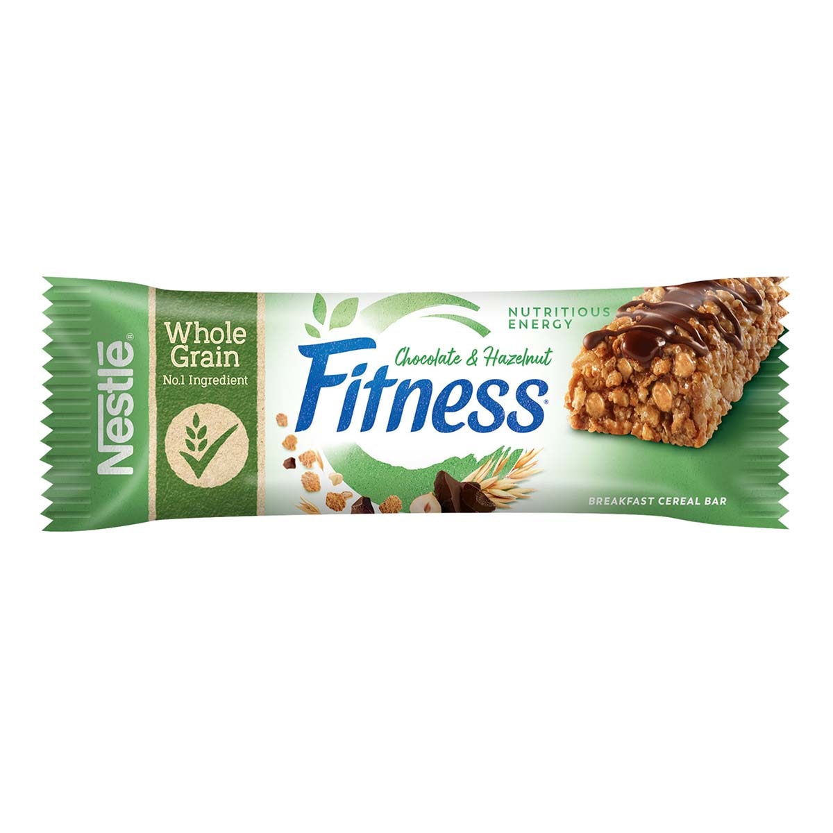 Fitness® CHOCO HAZELNUT Barrette di cereali con frumento integrale al cioccolato al latte e al gusto di nocciola, con vitamine, calcio e ferro