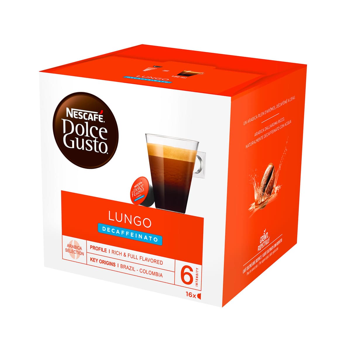 Lungo Decaffeinato 16 Capsule