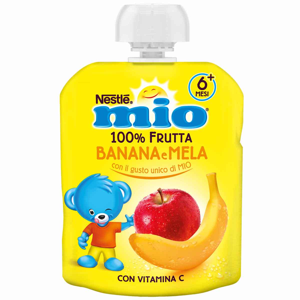 MIO Pouch 100% Frutta Banana e Mela 90g