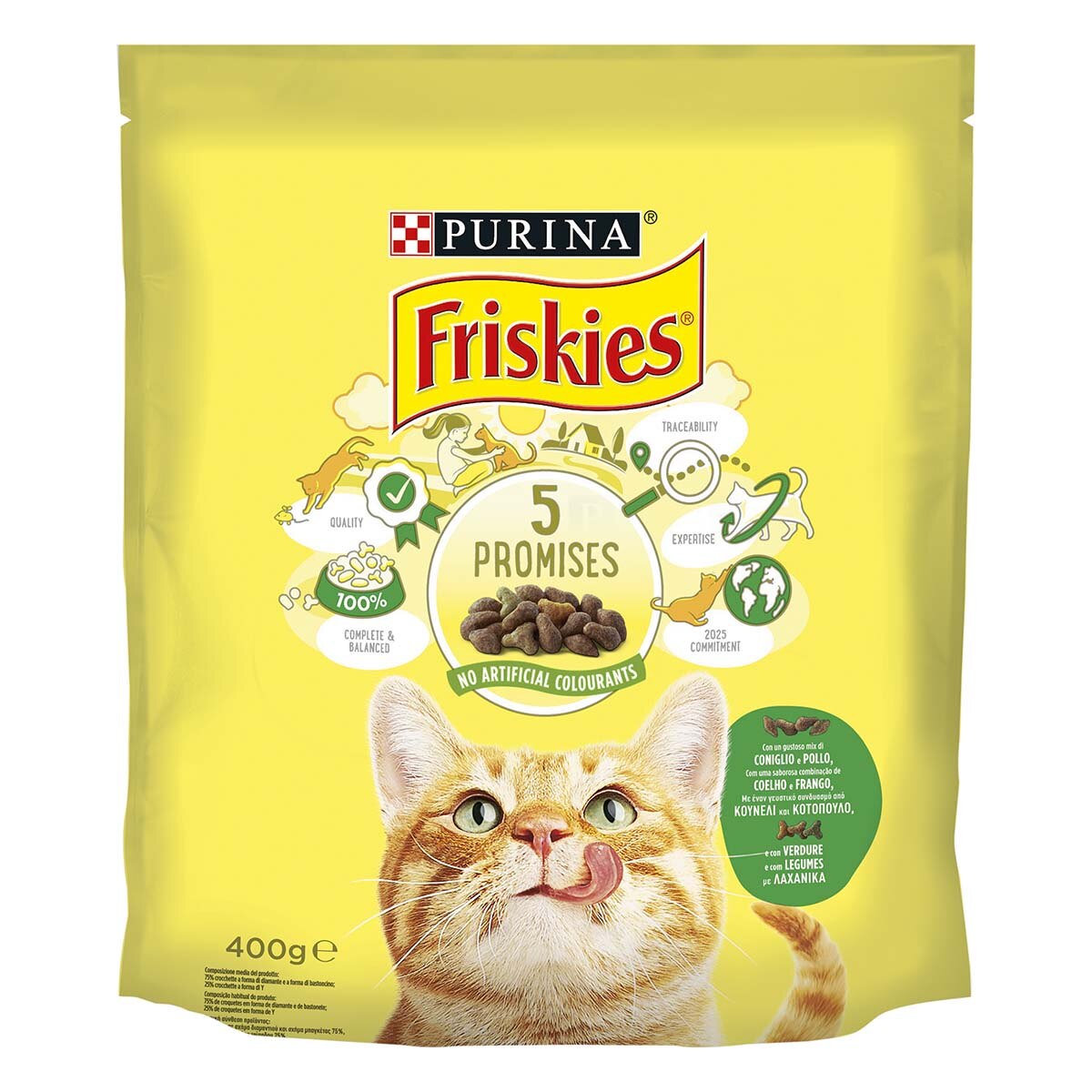 Con un gustoso mix di Coniglio e Pollo e con Verdure (Rilancio 5 Promesse)