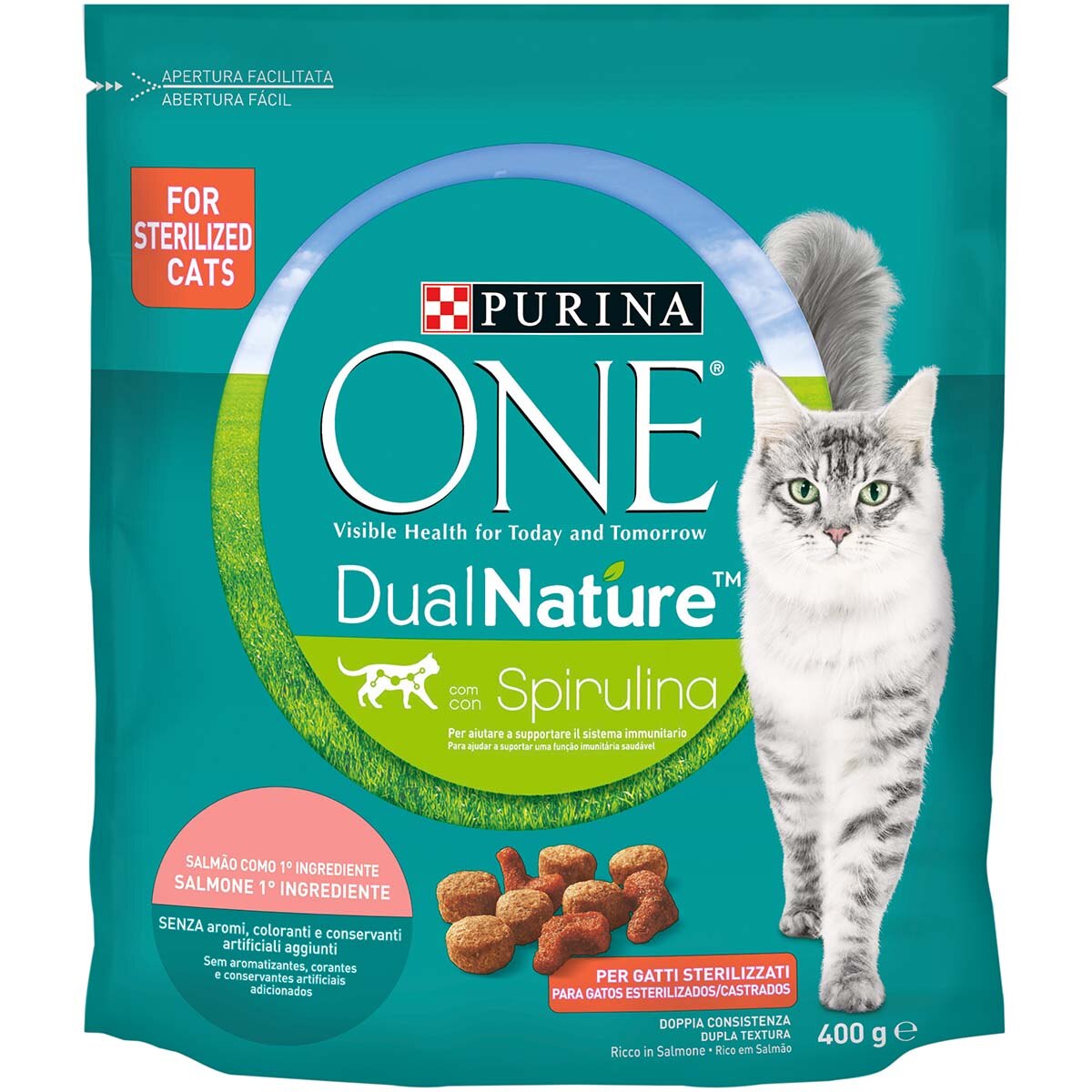 Purina ONE DualNature Sterilizzati Salmone, 400g