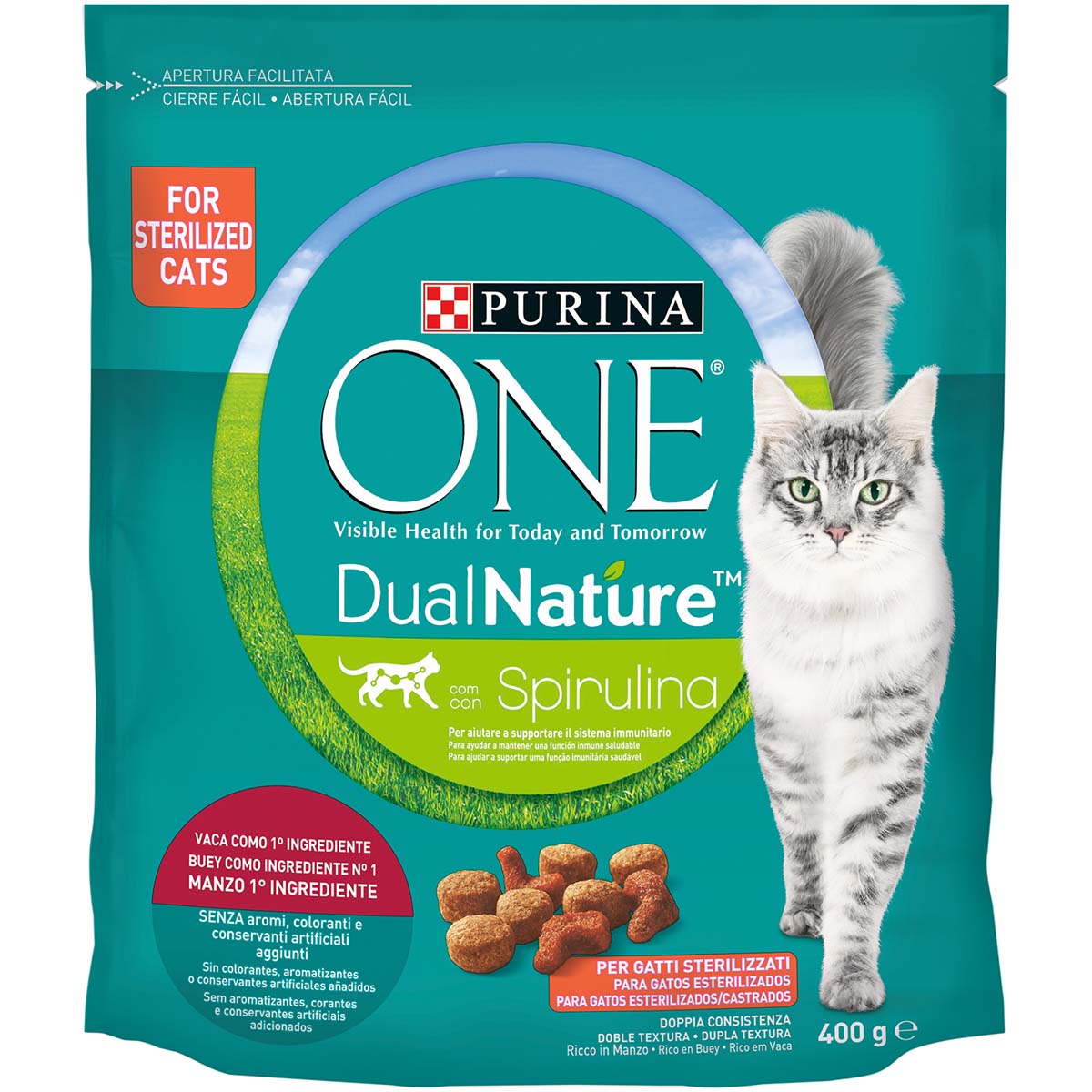 Purina ONE DualNature Sterilizzati Manzo, 400g