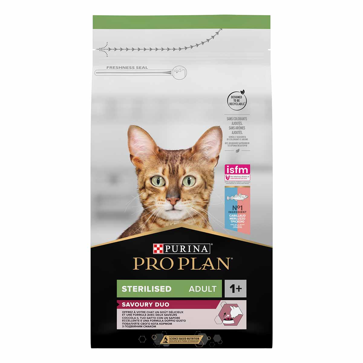 PRO PLAN STERILISED ADULT SAVOURY DUO MERLUZZO E TROTA 1,5kg
