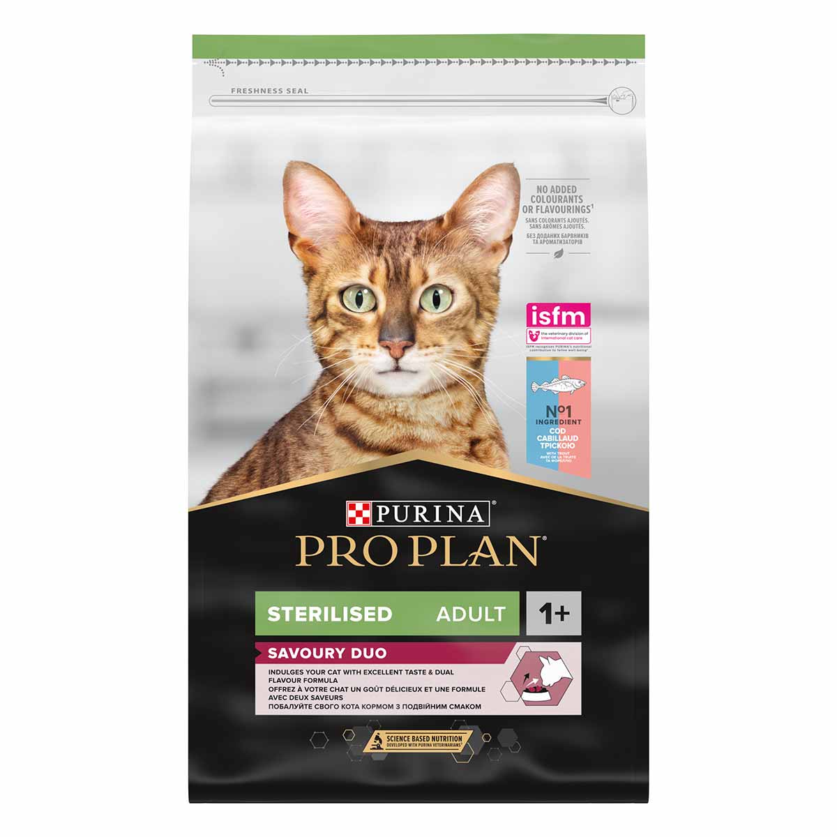 PRO PLAN STERILISED ADULT SAVOURY DUO MERLUZZO E TROTA 10kg