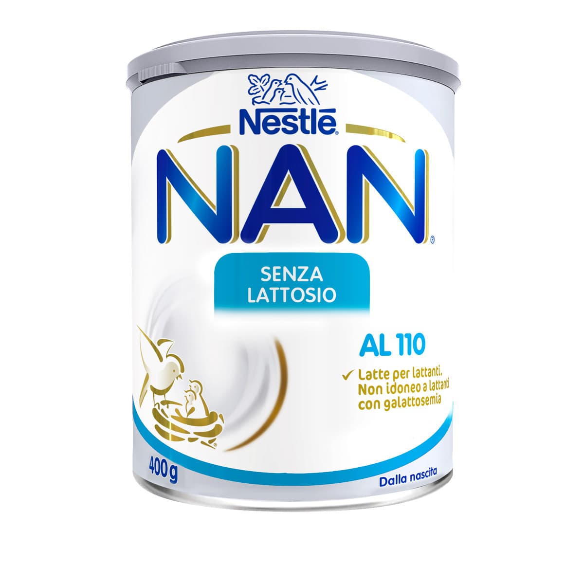 Nestlé NAN SENZA LATTOSIO 400 g. Latte per lattanti in polvere, dalla nascita