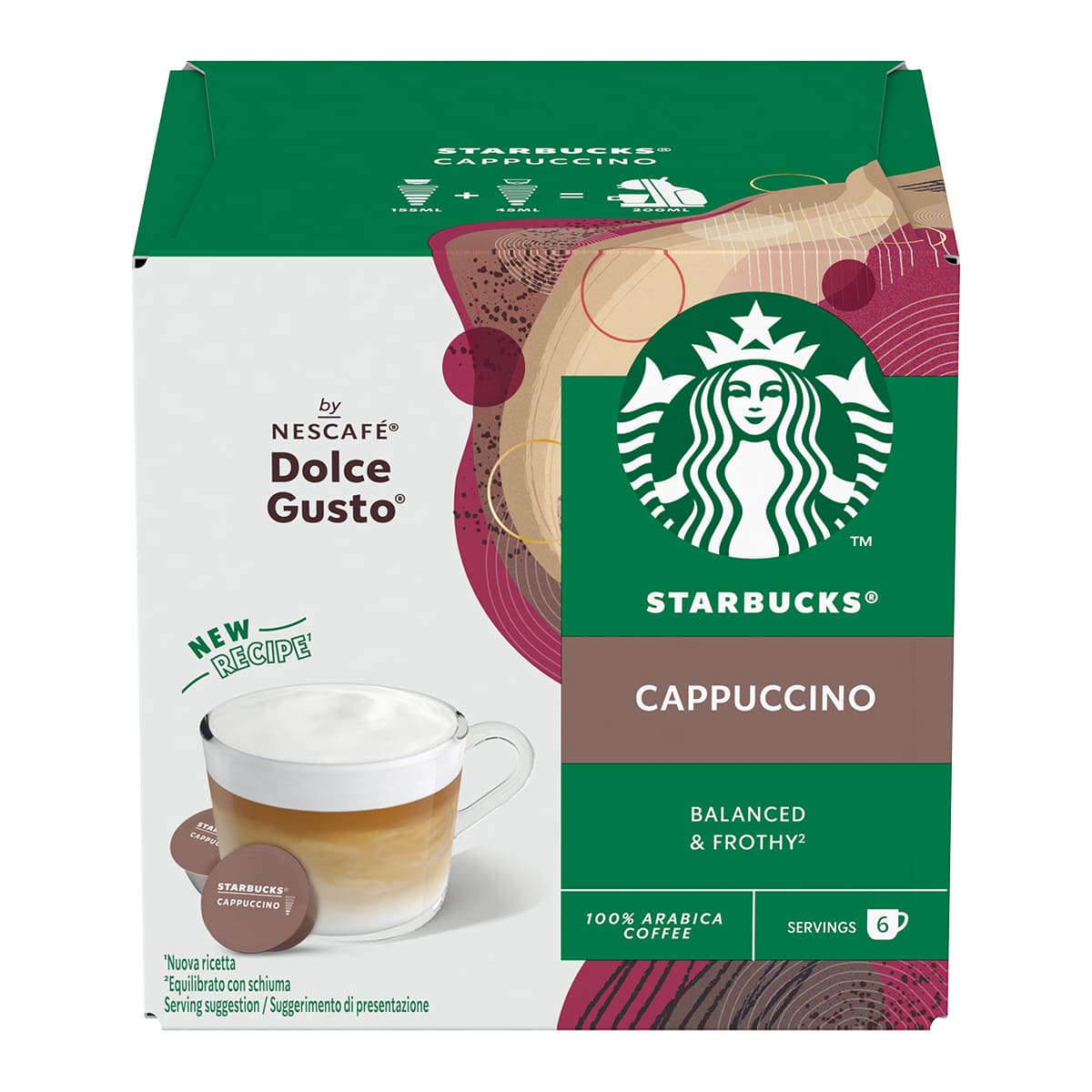 STARBUCKS® CAPPUCCINO BY NESCAFÉ® DOLCE GUSTO® 12 capsule