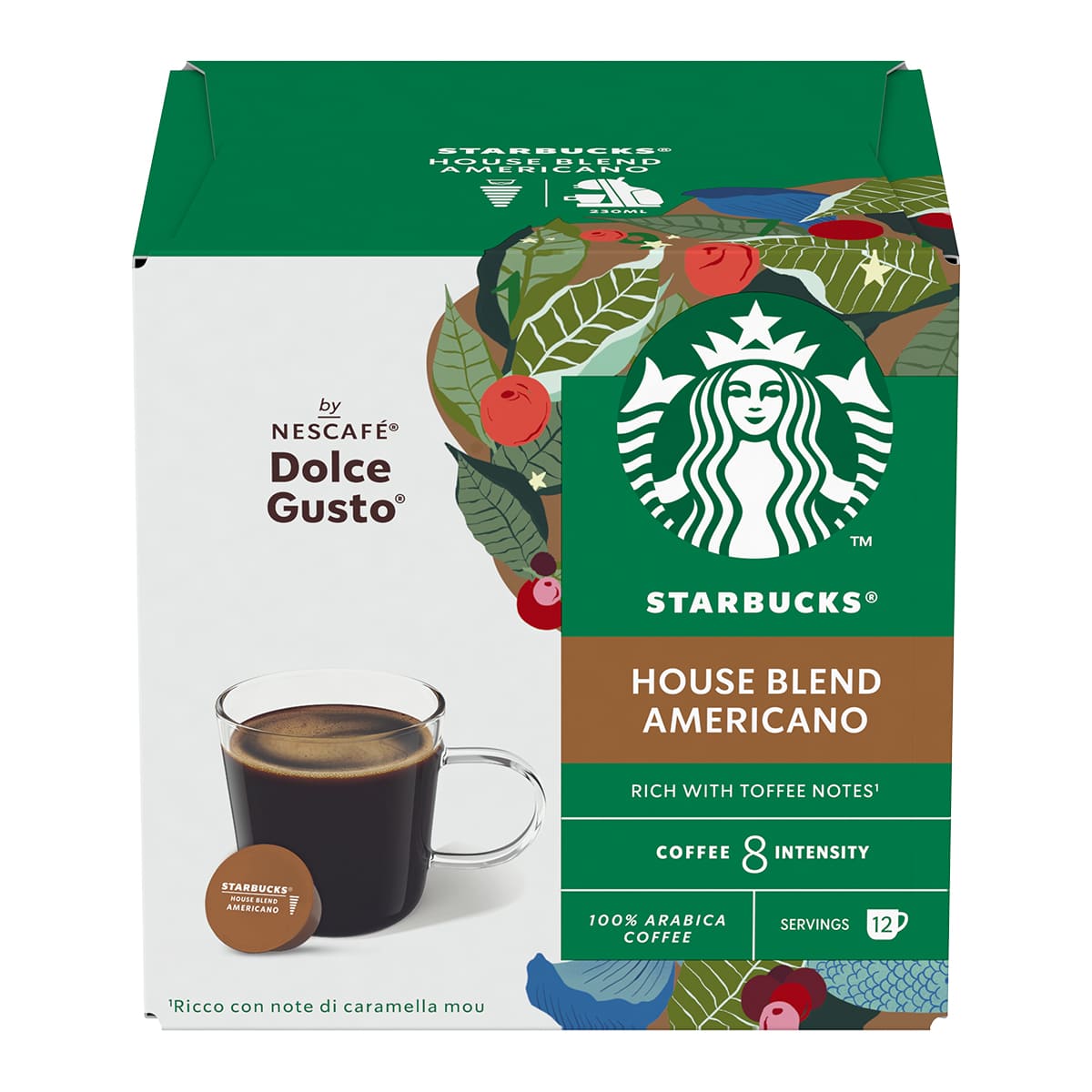 STARBUCKS® HOUSE BLEND AMERICANO BY NESCAFÉ® DOLCE GUSTO® 12 capsule