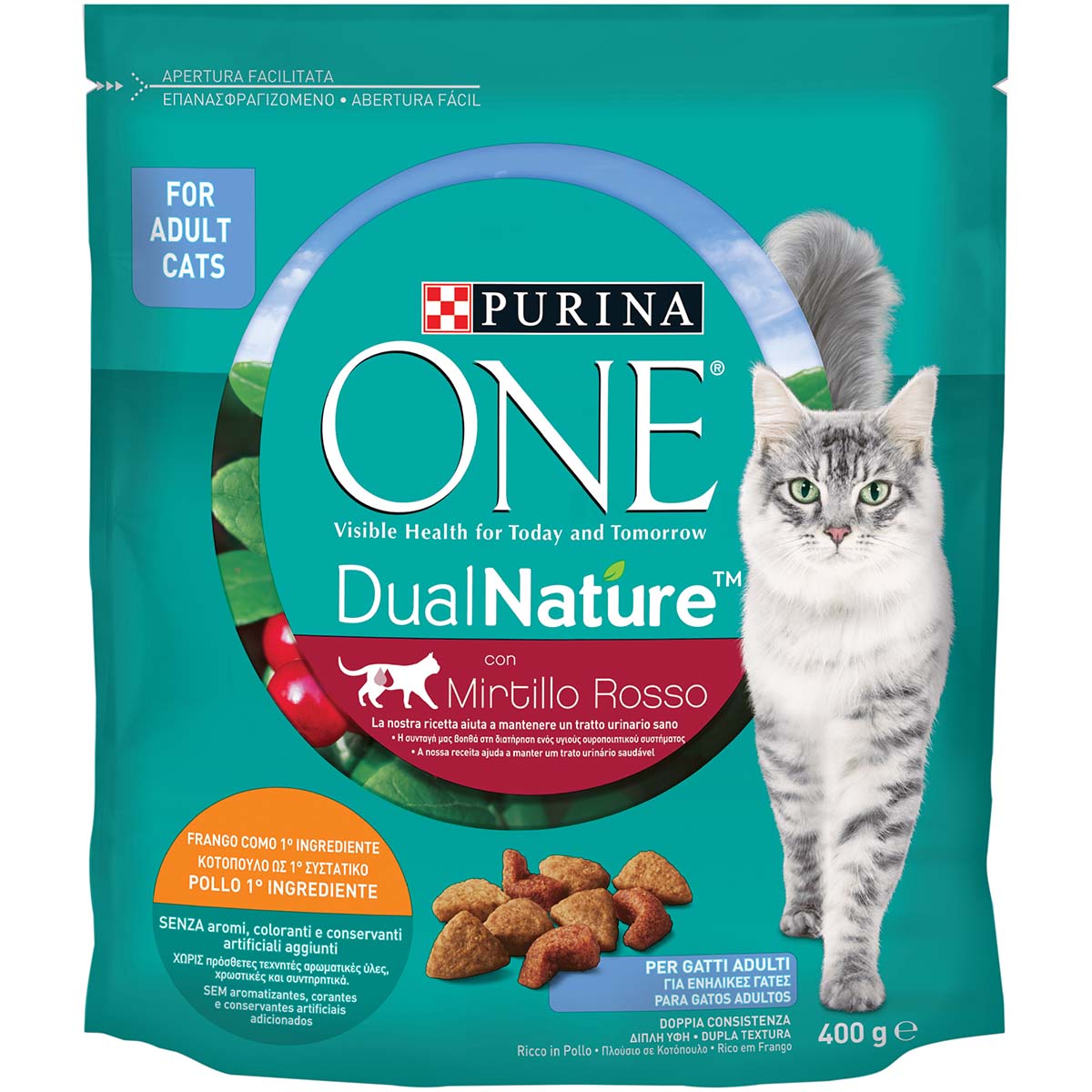 Purina ONE DualNature Mirtillo Rosso Adult Pollo 400g