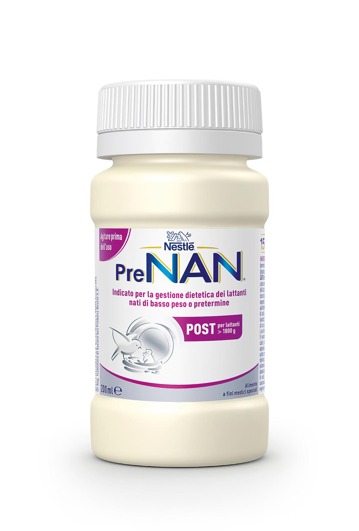 Nestlé PreNAN POST Liquido 8 x 200 ml. Alimento a fini medici speciali. Dalla nascita