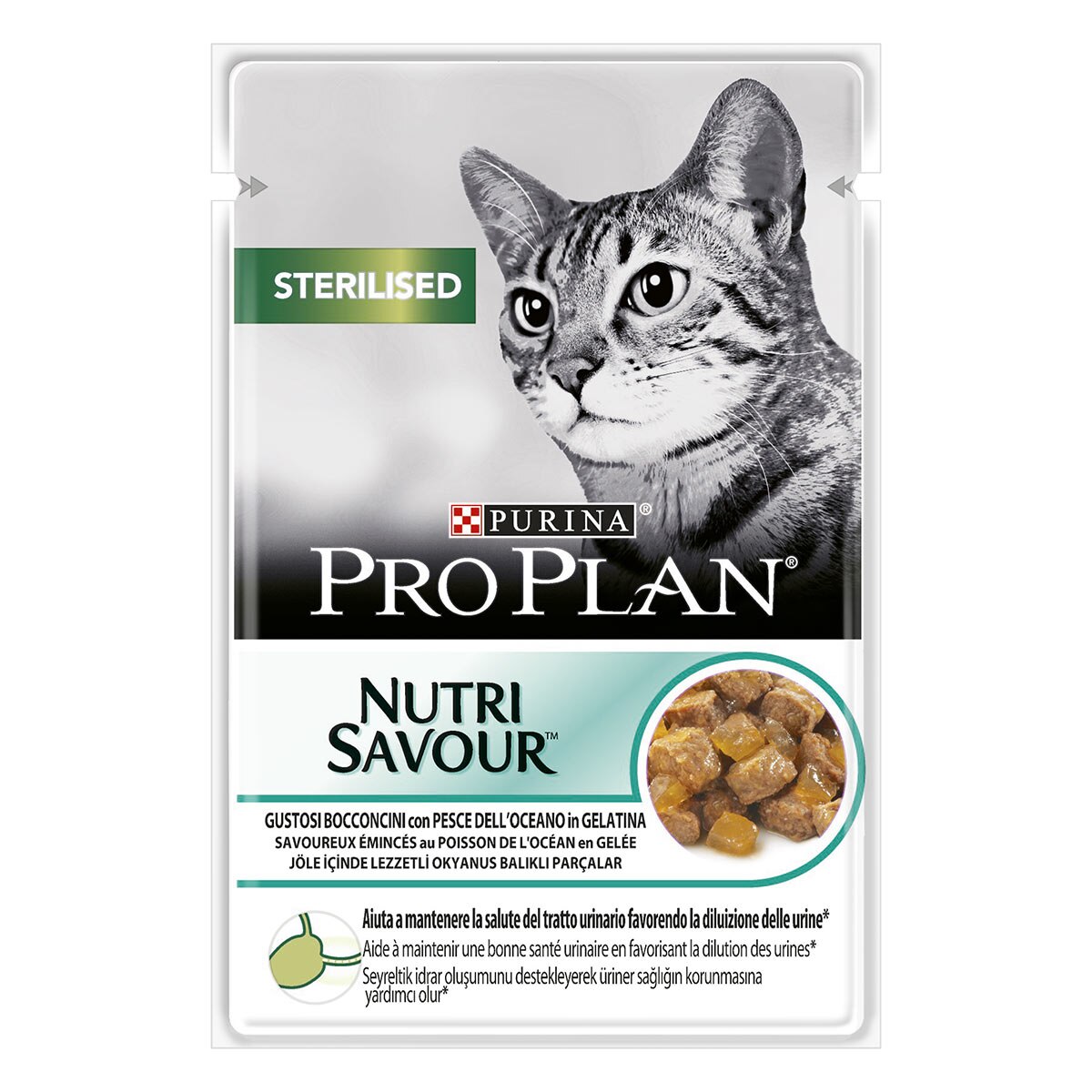 PRO PLAN STERILISED NUTRISAVOUR IN GELATINA CON PESCE DELL'OCEANO 85 g