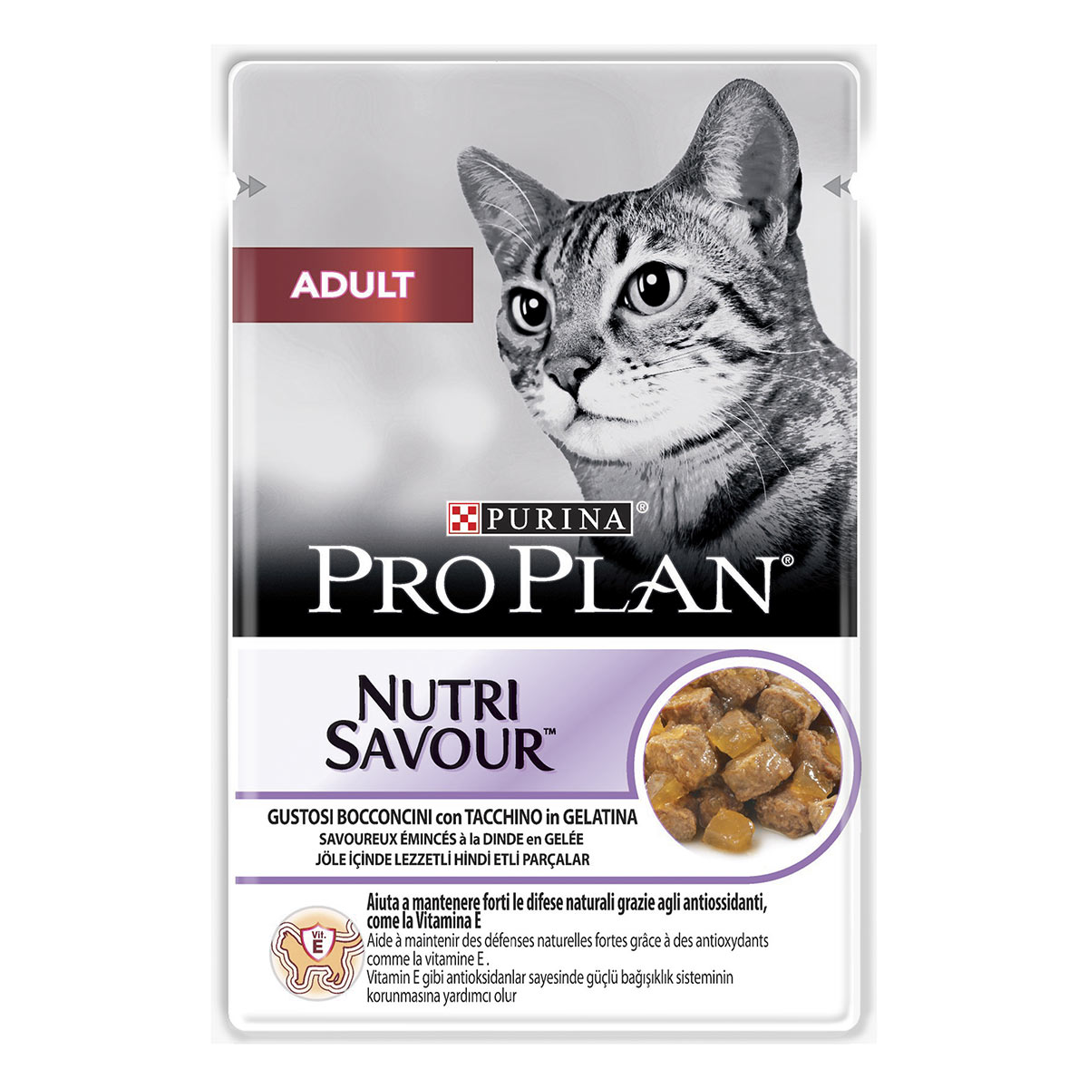 PRO PLAN ADULT NUTRISAVOUR IN GELATINA CON TACCHINO 85 g