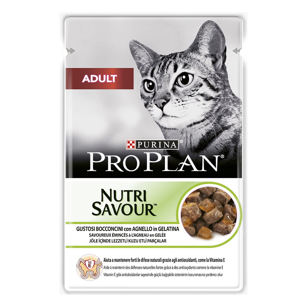 PRO PLAN ADULT NUTRISAVOUR IN GELATINA CON AGNELLO 85 g