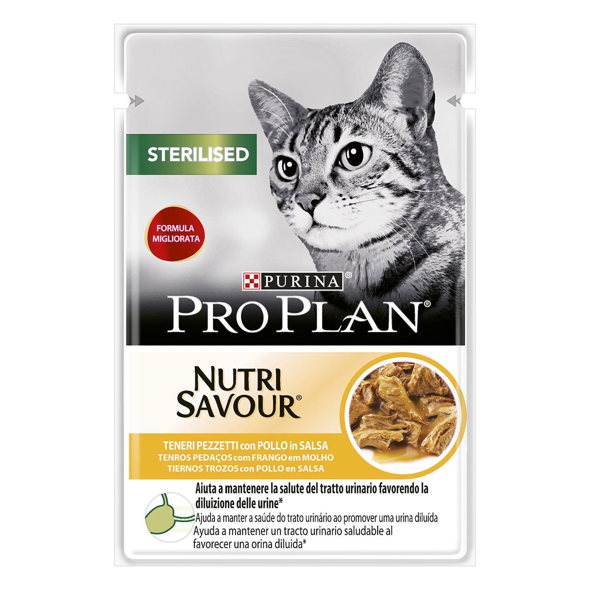 PRO PLAN STERILISED TENERI PEZZETTI IN SALSA  CON POLLO 85 g
